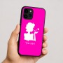 כיסוי בעיצוב אישי עם השם שלך לדגם - Apple iPhone 16 בעיצוב אהבת נשים