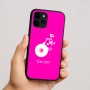 כיסוי בעיצוב אישי עם השם שלך לדגם - Apple iPhone 16 בעיצוב תקליטור - אזור מוזיקה
