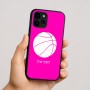 כיסוי בעיצוב אישי עם השם שלך לדגם - Apple iPhone 16 בעיצוב כדורסל