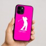 כיסוי בעיצוב אישי עם השם שלך לדגם - Apple iPhone 16 בעיצוב שחקן גולף