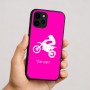 כיסוי בעיצוב אישי עם השם שלך לדגם - Apple iPhone 16 בעיצוב מוטוקרוס