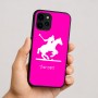 כיסוי בעיצוב אישי עם השם שלך לדגם - Apple iPhone 16 בעיצוב שחקן פולו - סוס