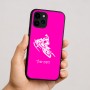 כיסוי בעיצוב אישי עם השם שלך לדגם - Apple iPhone 16 בעיצוב אופנוע שלג