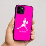 כיסוי בעיצוב אישי עם השם שלך לדגם - Apple iPhone 16 בעיצוב שחקן טניס
