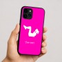 כיסוי בעיצוב אישי עם השם שלך לדגם - Apple iPhone 16 בעיצוב אישה מתאמנת