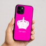 כיסוי בעיצוב אישי עם השם שלך לדגם - Apple iPhone 16 בעיצוב כתר מלכותי