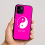 כיסוי בעיצוב אישי עם השם שלך לדגם - Apple iPhone 16 בעיצוב סמל יינג יאנג