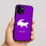 כיסוי בעיצוב אישי עם השם שלך לדגם - Apple iPhone 16 בעיצוב תנין