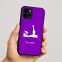 כיסוי בעיצוב אישי עם השם שלך לדגם - Apple iPhone 16 בעיצוב ג'ירפה באפריקה