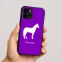 כיסוי בעיצוב אישי עם השם שלך לדגם - Apple iPhone 16 בעיצוב סוס