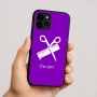 כיסוי בעיצוב אישי עם השם שלך לדגם - Apple iPhone 16 בעיצוב מעצב שיער