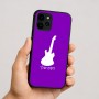 כיסוי בעיצוב אישי עם השם שלך לדגם - Apple iPhone 16 בעיצוב גיטרה