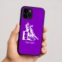 כיסוי בעיצוב אישי עם השם שלך לדגם - Apple iPhone 16 בעיצוב קאוגירל