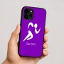 כיסוי בעיצוב אישי עם השם שלך לדגם - Apple iPhone 16 בעיצוב רצים אולימפיים