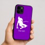 כיסוי בעיצוב אישי עם השם שלך לדגם - Apple iPhone 16 בעיצוב סקי