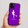 כיסוי בעיצוב אישי עם השם שלך לדגם - Apple iPhone 16 בעיצוב שחקנית כדורגל - אישה