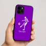 כיסוי בעיצוב אישי עם השם שלך לדגם - Apple iPhone 16 בעיצוב שחקן כדורגל