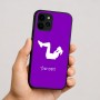 כיסוי בעיצוב אישי עם השם שלך לדגם - Apple iPhone 16 בעיצוב אישה מתאמנת