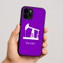 כיסוי בעיצוב אישי עם השם שלך לדגם - Apple iPhone 16 בעיצוב באר נפט