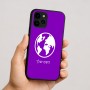 כיסוי בעיצוב אישי עם השם שלך לדגם - Apple iPhone 16 בעיצוב עולם