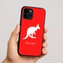 כיסוי בעיצוב אישי עם השם שלך לדגם - Apple iPhone 16 בעיצוב קנגורו