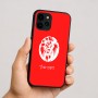 כיסוי בעיצוב אישי עם השם שלך לדגם - Apple iPhone 16 בעיצוב פני אריה