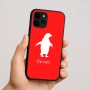 כיסוי בעיצוב אישי עם השם שלך לדגם - Apple iPhone 16 בעיצוב פינגווין