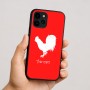 כיסוי בעיצוב אישי עם השם שלך לדגם - Apple iPhone 16 בעיצוב תרנגול