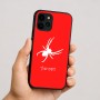כיסוי בעיצוב אישי עם השם שלך לדגם - Apple iPhone 16 בעיצוב עכביש