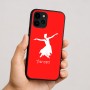 כיסוי בעיצוב אישי עם השם שלך לדגם - Apple iPhone 16 בעיצוב בלרינה