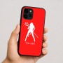 כיסוי בעיצוב אישי עם השם שלך לדגם - Apple iPhone 16 בעיצוב אישה שטן