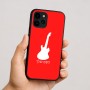 כיסוי בעיצוב אישי עם השם שלך לדגם - Apple iPhone 16 בעיצוב גיטרה