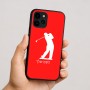 כיסוי בעיצוב אישי עם השם שלך לדגם - Apple iPhone 16 בעיצוב שחקן גולף