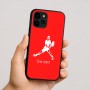 כיסוי בעיצוב אישי עם השם שלך לדגם - Apple iPhone 16 בעיצוב שחקן טניס