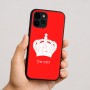 כיסוי בעיצוב אישי עם השם שלך לדגם - Apple iPhone 16 בעיצוב כתר מלכותי