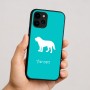 כיסוי בעיצוב אישי עם השם שלך לדגם - Apple iPhone 16 בעיצוב כלב