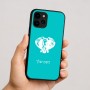 כיסוי בעיצוב אישי עם השם שלך לדגם - Apple iPhone 16 בעיצוב ראש פיל