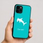 כיסוי בעיצוב אישי עם השם שלך לדגם - Apple iPhone 16 בעיצוב כריש ראש פטיש