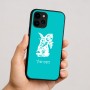 כיסוי בעיצוב אישי עם השם שלך לדגם - Apple iPhone 16 בעיצוב ארנב מחזיק גזר