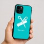 כיסוי בעיצוב אישי עם השם שלך לדגם - Apple iPhone 16 בעיצוב מעצב שיער