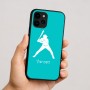 כיסוי בעיצוב אישי עם השם שלך לדגם - Apple iPhone 16 בעיצוב שחקן בייסבול