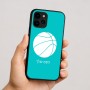 כיסוי בעיצוב אישי עם השם שלך לדגם - Apple iPhone 16 בעיצוב כדורסל