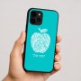 כיסוי בעיצוב אישי עם השם שלך לדגם - Apple iPhone 16 בעיצוב הדפס תפוח