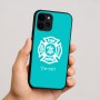כיסוי בעיצוב אישי עם השם שלך לדגם - Apple iPhone 16 בעיצוב כבאי - תגית