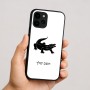 כיסוי בעיצוב אישי עם השם שלך לדגם - Apple iPhone 16 בעיצוב תנין