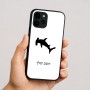 כיסוי בעיצוב אישי עם השם שלך לדגם - Apple iPhone 16 בעיצוב כריש ראש פטיש