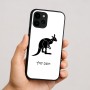 כיסוי בעיצוב אישי עם השם שלך לדגם - Apple iPhone 16 בעיצוב קנגורו