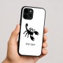 כיסוי בעיצוב אישי עם השם שלך לדגם - Apple iPhone 16 בעיצוב עקרב