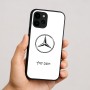 כיסוי בעיצוב אישי עם השם שלך לדגם - Apple iPhone 16 בעיצוב מרצדס-בנץ