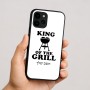 כיסוי בעיצוב אישי עם השם שלך לדגם - Apple iPhone 16 בעיצוב מלך הגריל